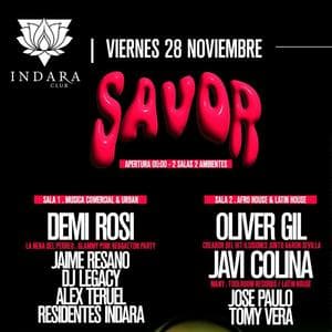 Imagen del evento: VIERNES INDARA SAVOR