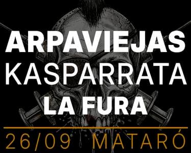 Imagen del evento: Arpaviejas + Kasparrata (gira 30 anys) + La Fura