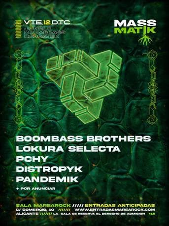 Imagen del evento: MASSMATIK (BOOMBASS BROTHERS + LOKURA SELECTA + ...)